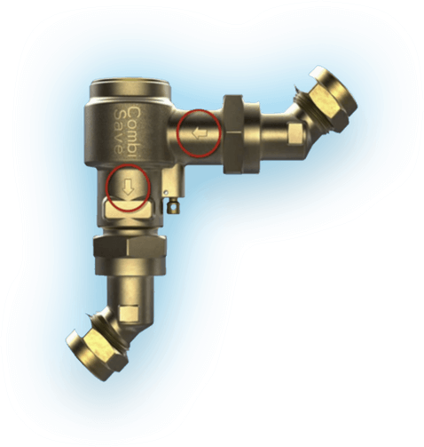 A Combisave valve will help you save water and save money on your heating bills