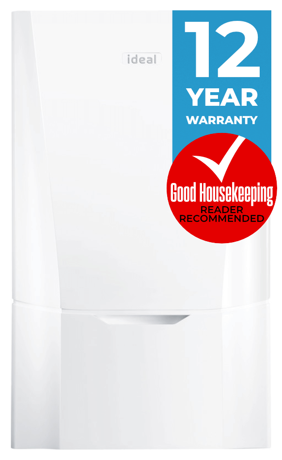 Ideal Vogue Max 40kw combi boiler with 12-year warranty.