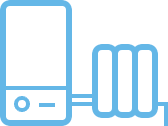 Central heating system icon.