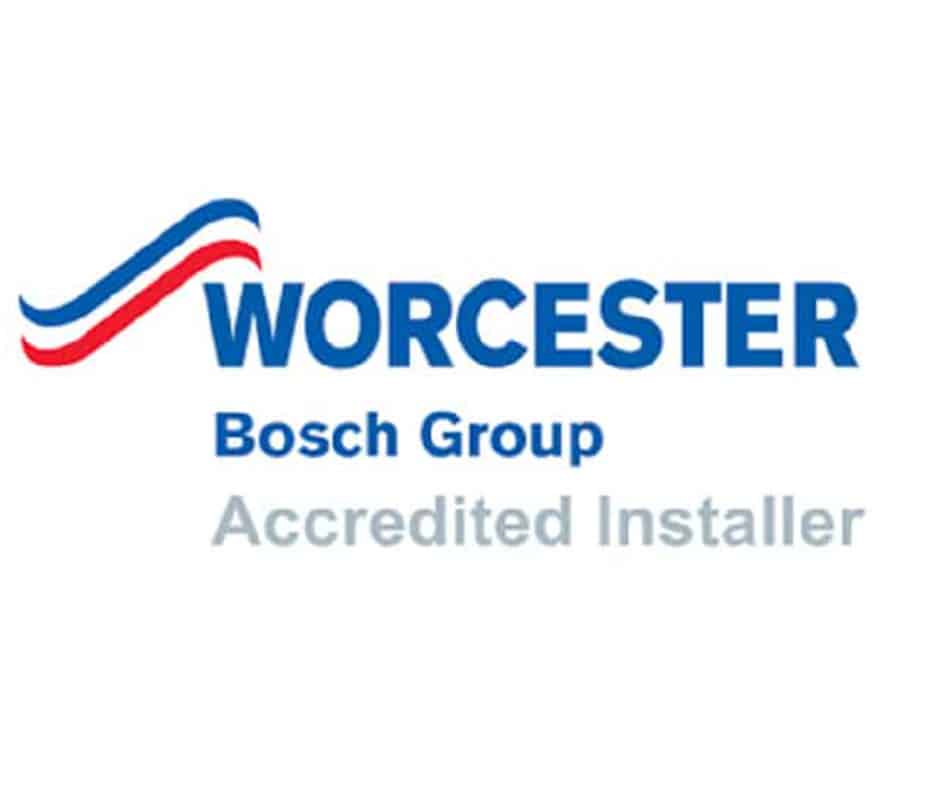 Worcester Bosch Accredited installer Logo Celsius Plumbers are accredited.