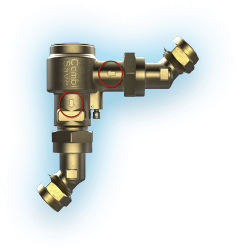 A Combisave valve will help you save water and save money on your heating bills.