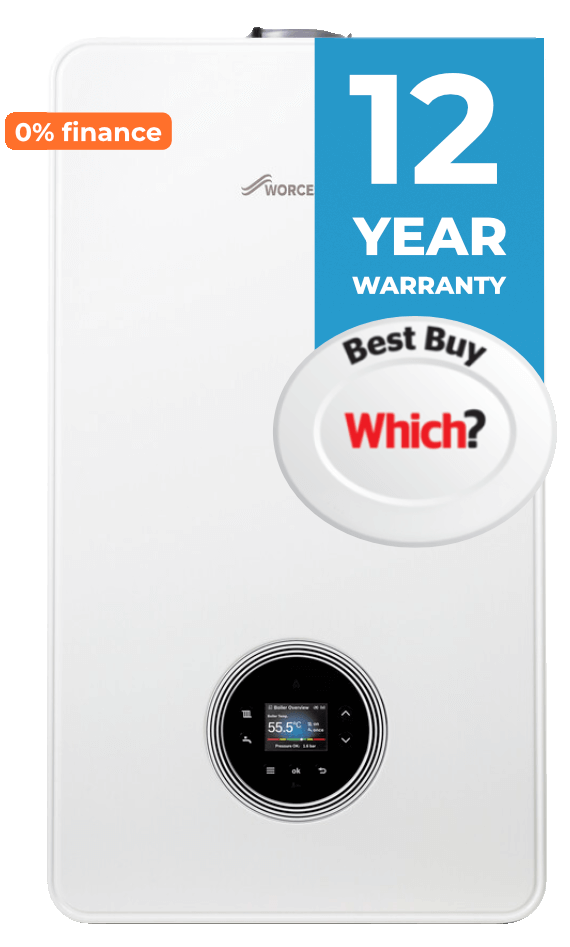 Ideal Vogue Max 40kw combi boiler with 12-year warranty.