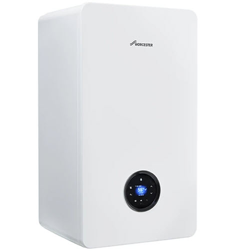 The Worcester 8000+ boiler in white.