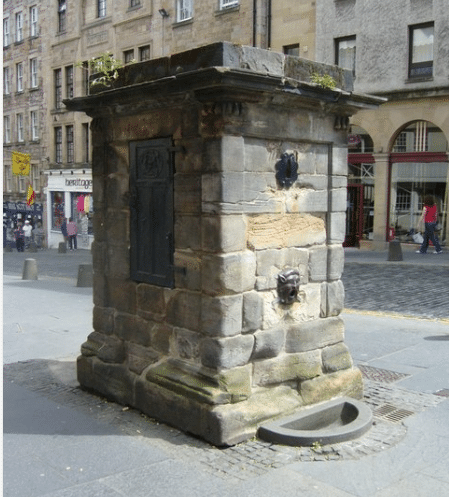 The Nearherbow Wellhead in Edinburgh.