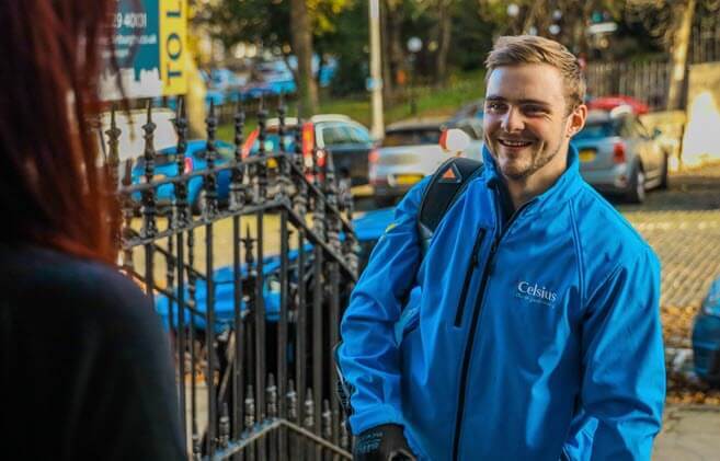 Out of hours emergency plumber at callout in Edinburgh.