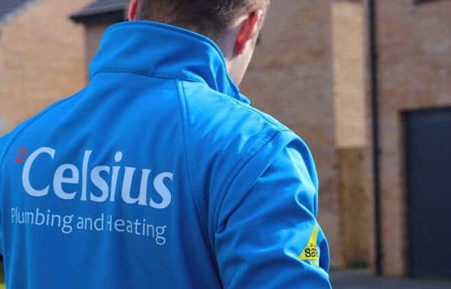 Celsius plumber arriving to repair a toilet and cistern in Edinburgh.