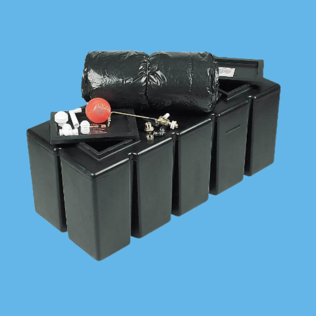 Replace old lead or galvanised tanks with new WRAS-approved plastic water tanks.
